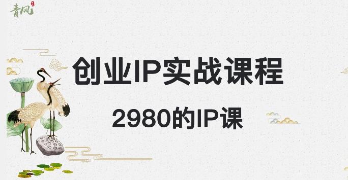 外边卖2980的创业IP课程，做私域月入5w+-金易项目网