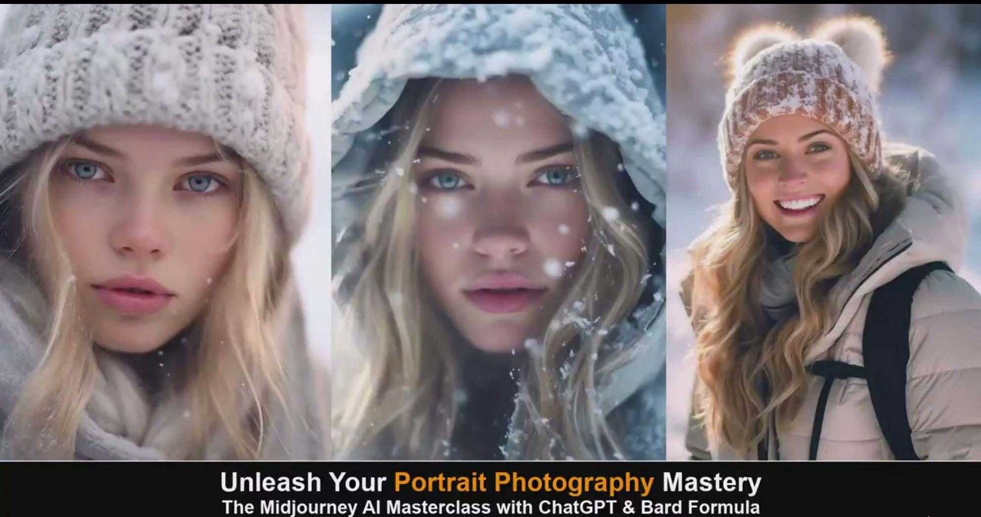 图片[5]-(9312期)Midjourney v5 ChatGPT 和 Bard AI人工智能人像摄影大师班-15节-中英字幕-金易项目网