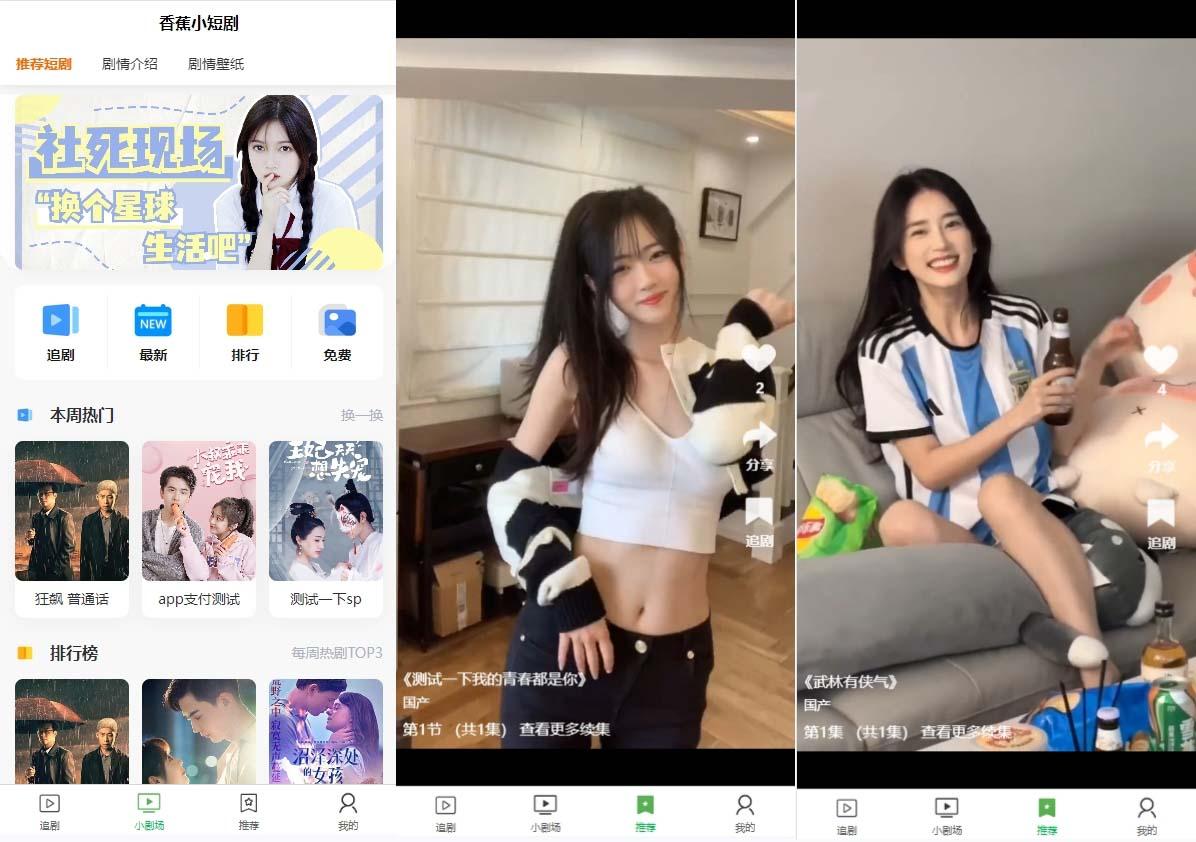 (8542期)小剧场短剧影视系统源码 全开源 带支付收益+会员机制+代理推广等模式【…-金易项目网